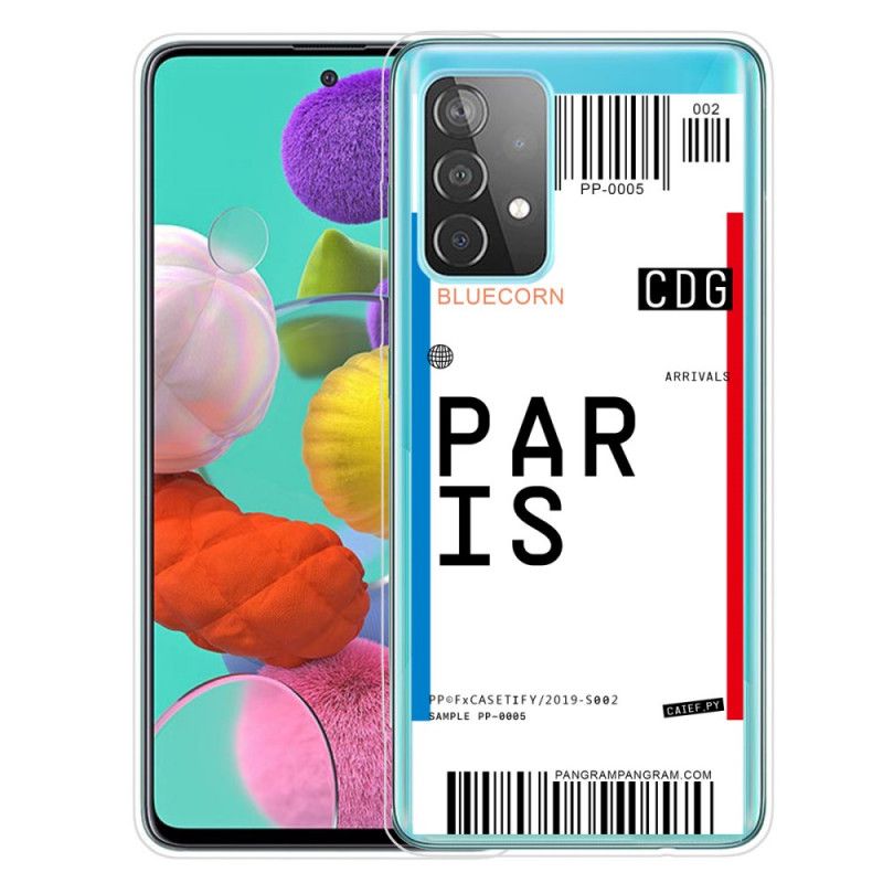 Deksel Samsung Galaxy A72 4G / A72 5G Boarding Pass To Paris