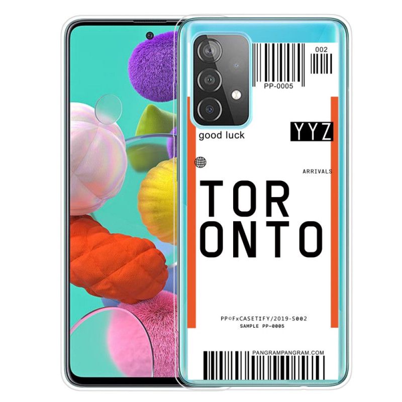 Deksel Samsung Galaxy A72 4G / A72 5G Boardingkort Til Toronto