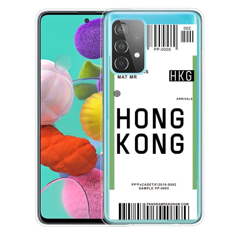 Deksel Samsung Galaxy A72 4G / A72 5G Ombordstigningskort Til Hong Kong Beskyttelse