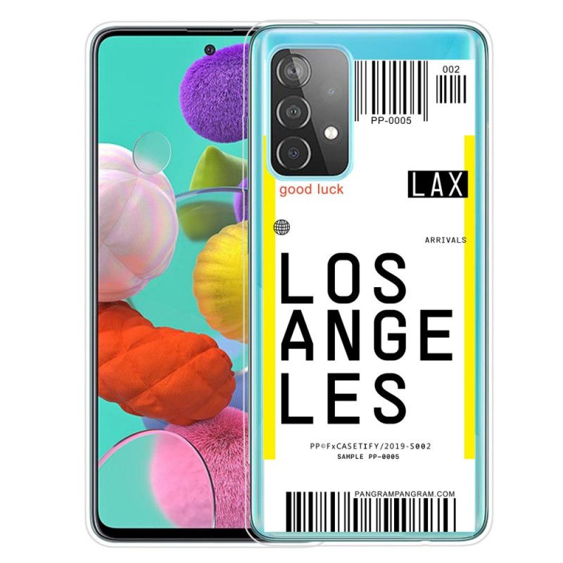 Deksel Samsung Galaxy A72 4G / A72 5G Ombordstigningskort Til Los Angeles