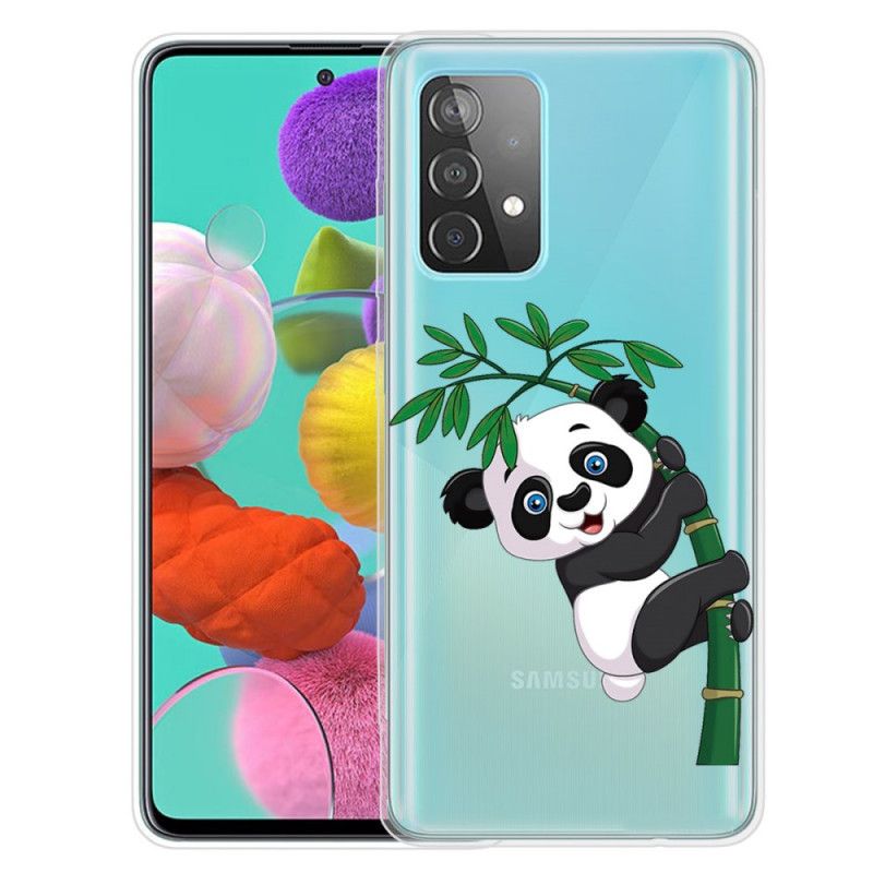 Deksel Samsung Galaxy A72 4G / A72 5G Panda På Bambus Beskyttelse