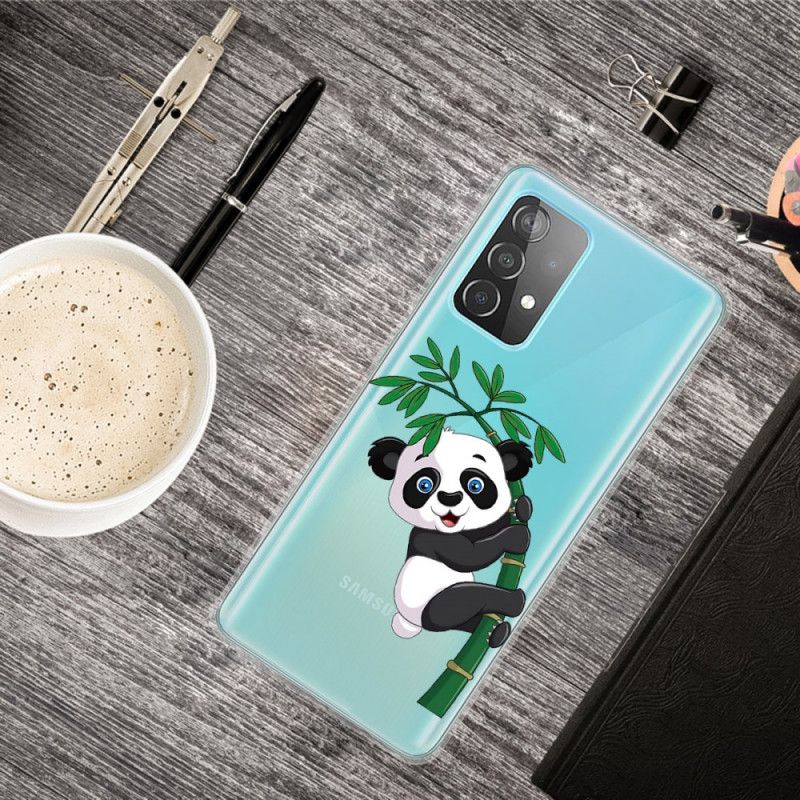 Deksel Samsung Galaxy A72 4G / A72 5G Panda På Bambus Beskyttelse