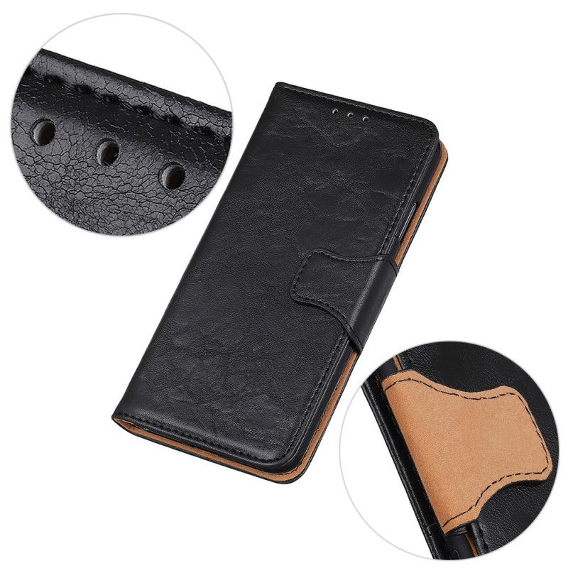 Folio Deksel for Samsung Galaxy A72 4G / A72 5G Svart Delt Lær Reversibel Lås