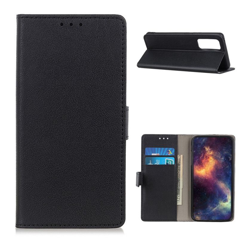 Folio Deksel for Samsung Galaxy A72 4G / A72 5G Svart Klassisk