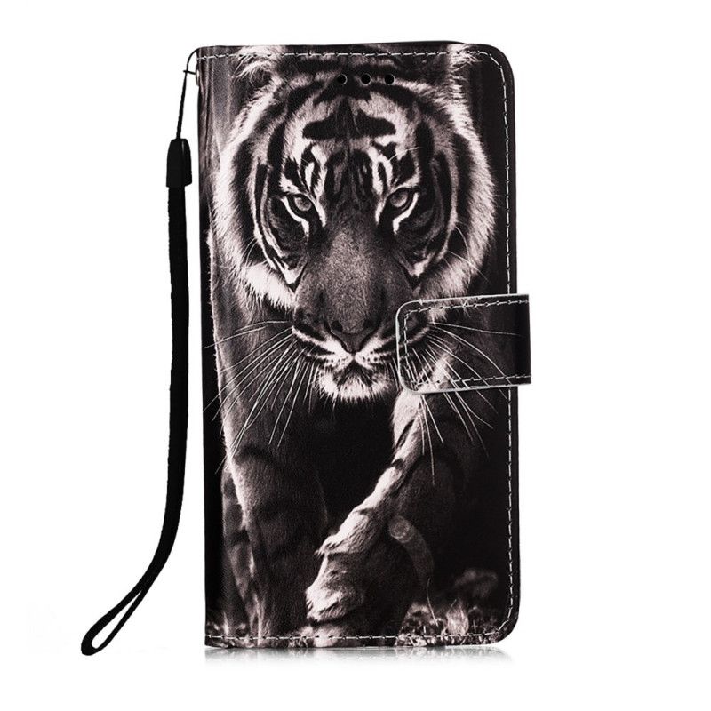 Folio Deksel Samsung Galaxy A72 4G / A72 5G Natt Tiger Anti-fall