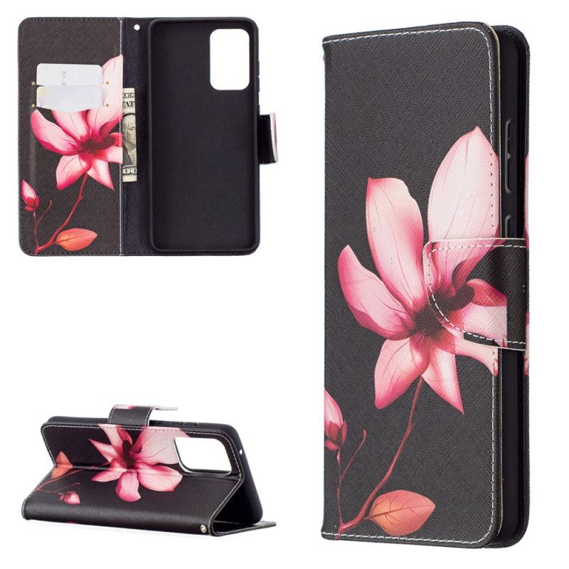 Folio Deksel Samsung Galaxy A72 4G / A72 5G Rosa Blomst