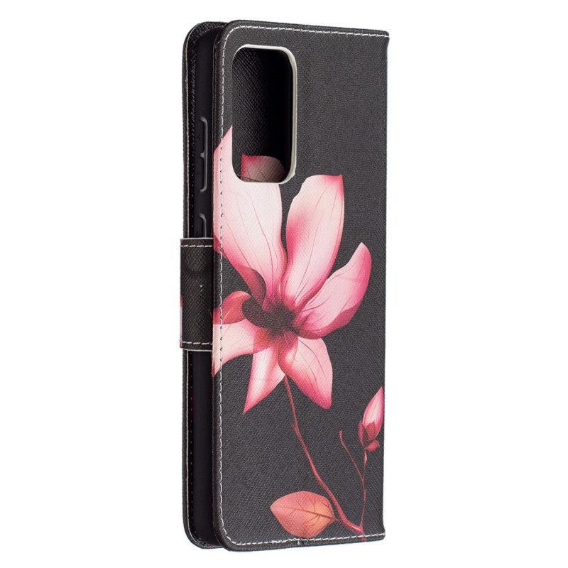 Folio Deksel Samsung Galaxy A72 4G / A72 5G Rosa Blomst