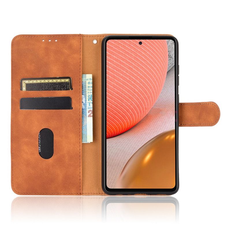 Folio Deksel Samsung Galaxy A72 4G / A72 5G Svart Hudkontakt