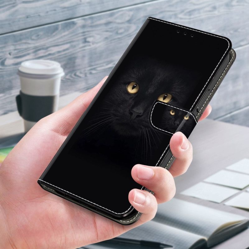 Folio Deksel Xiaomi 14 Pro Svart Katt Beskyttelse Deksel