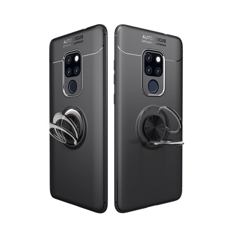 Deksel for Huawei Mate 20 Svart Roterende Ring