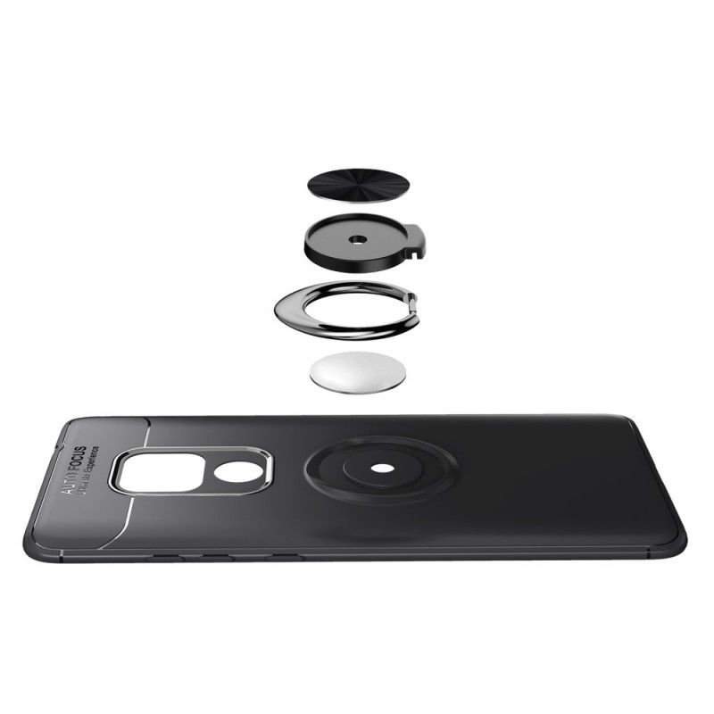 Deksel for Huawei Mate 20 Svart Roterende Ring