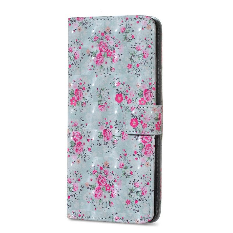 Folio Deksel for Huawei Mate 20 Blomster For Frihetsdesign