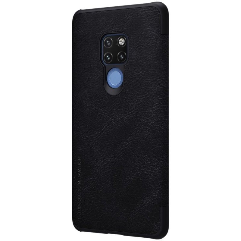 Folio Deksel Huawei Mate 20 Brun Nillkin Qin Serie Anti-fall