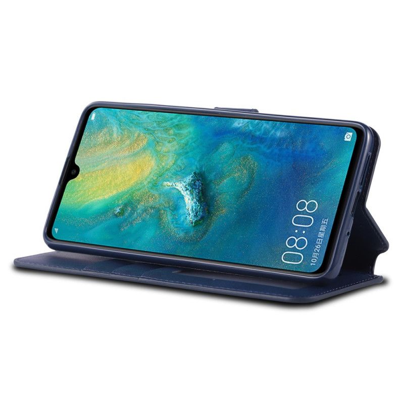 Lærdeksel Folio Deksel Huawei Mate 20 Svart Læreffekt Azns