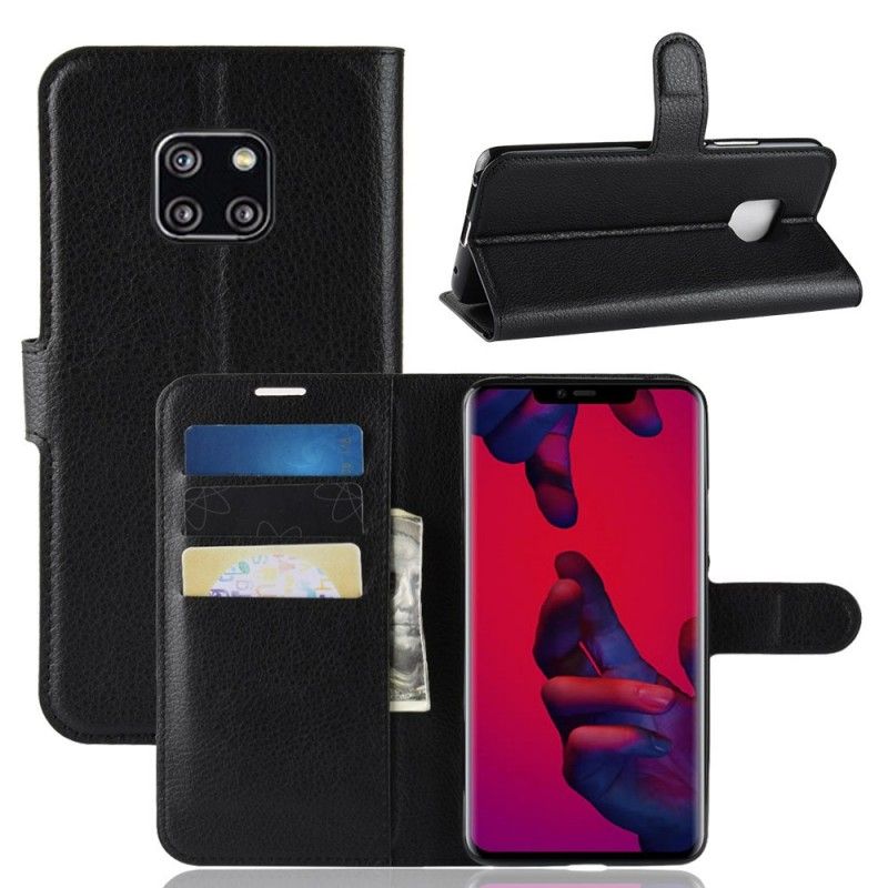 Folio Deksel for Huawei Mate 20 Pro Svart Klassisk