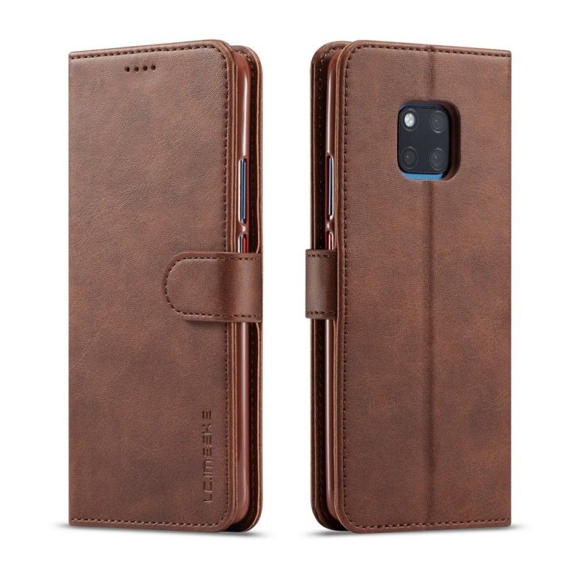 Folio Deksel for Huawei Mate 20 Pro Svart Lc.Imeeke Skinneffekt