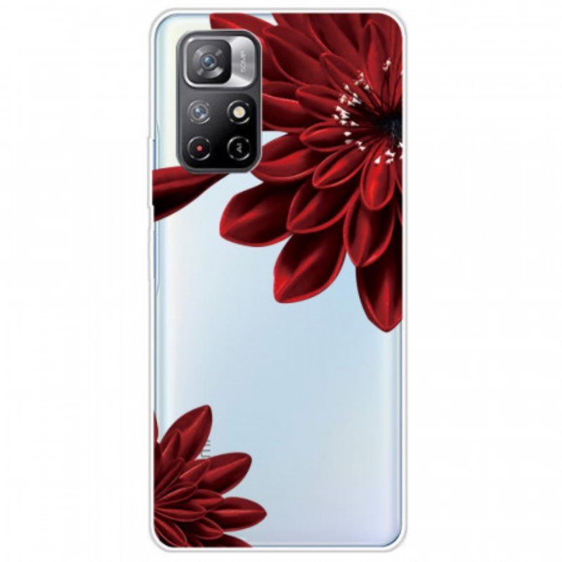 Deksel Til Xiaomi Redmi Note 11 Pro Plus 5G Røde Blomster