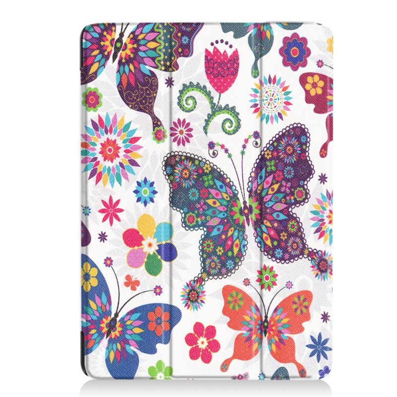Smart Sak iPad Pro 10.5" Forsterkede Sommerfugler Og Blomster