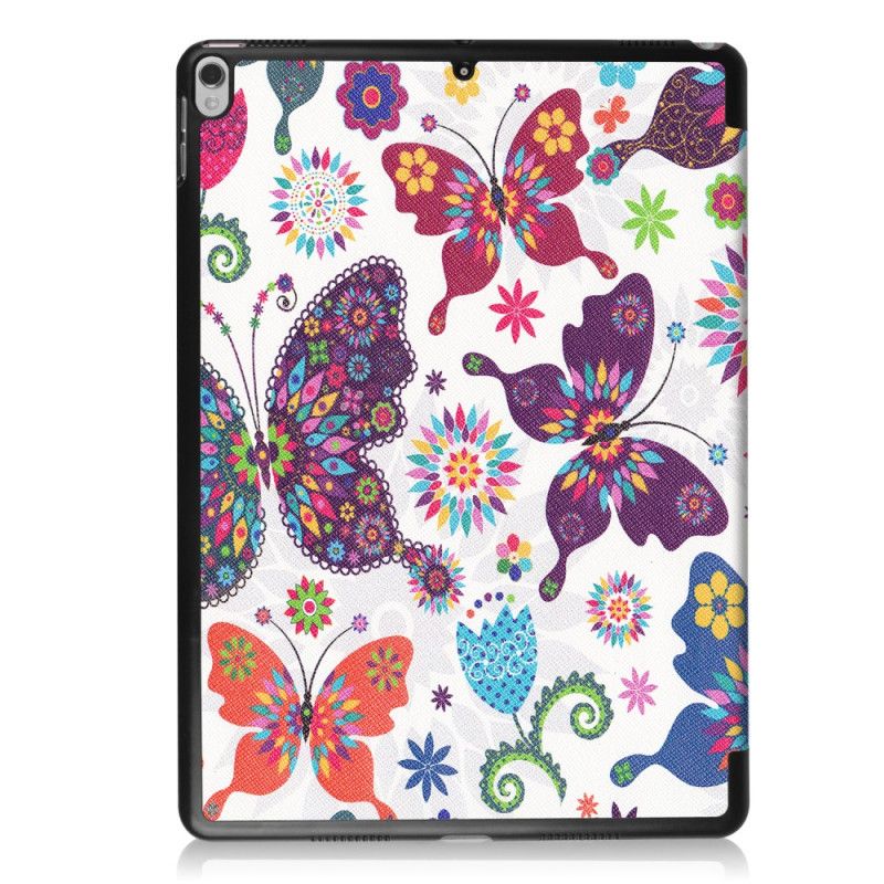 Smart Sak iPad Pro 10.5" Forsterkede Sommerfugler Og Blomster