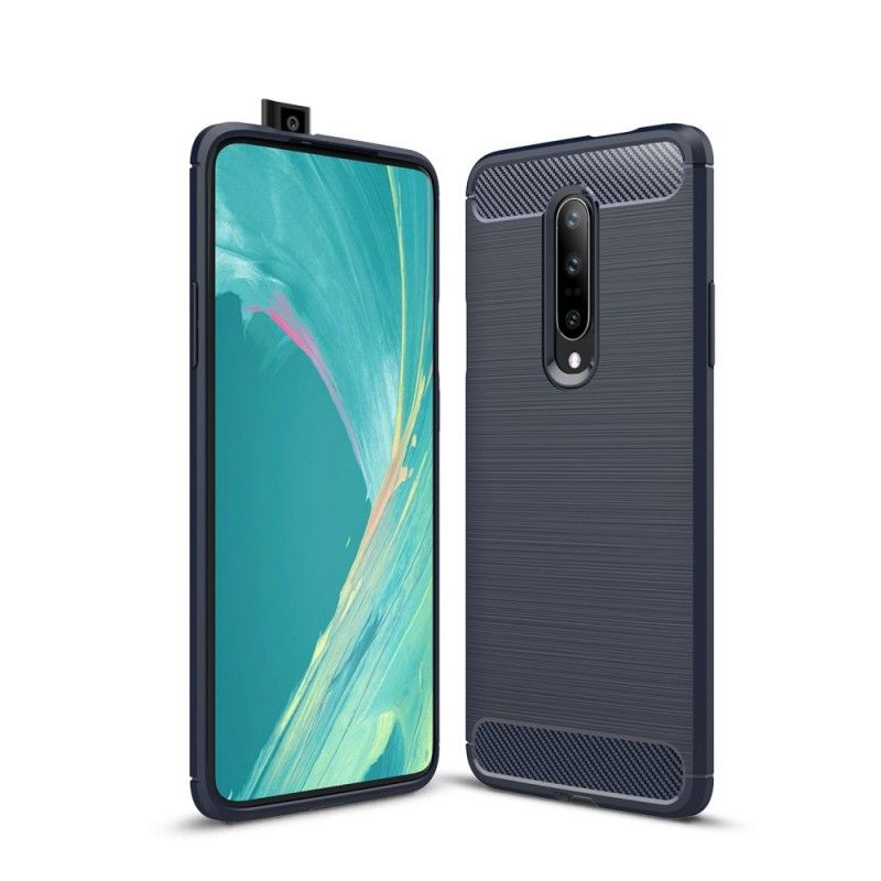 Deksel for OnePlus 7 Pro Svart Børstet Karbonfiber