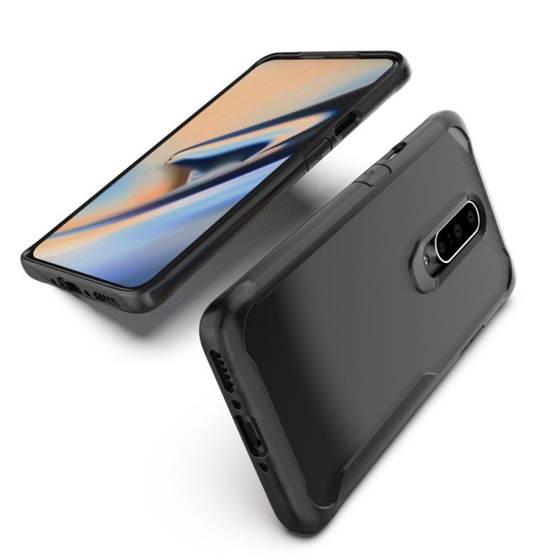 Deksel OnePlus 7 Pro Svart Mobildeksel Hybrid Skråkant