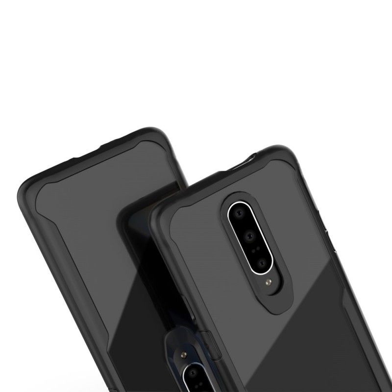 Deksel OnePlus 7 Pro Svart Mobildeksel Hybrid Skråkant