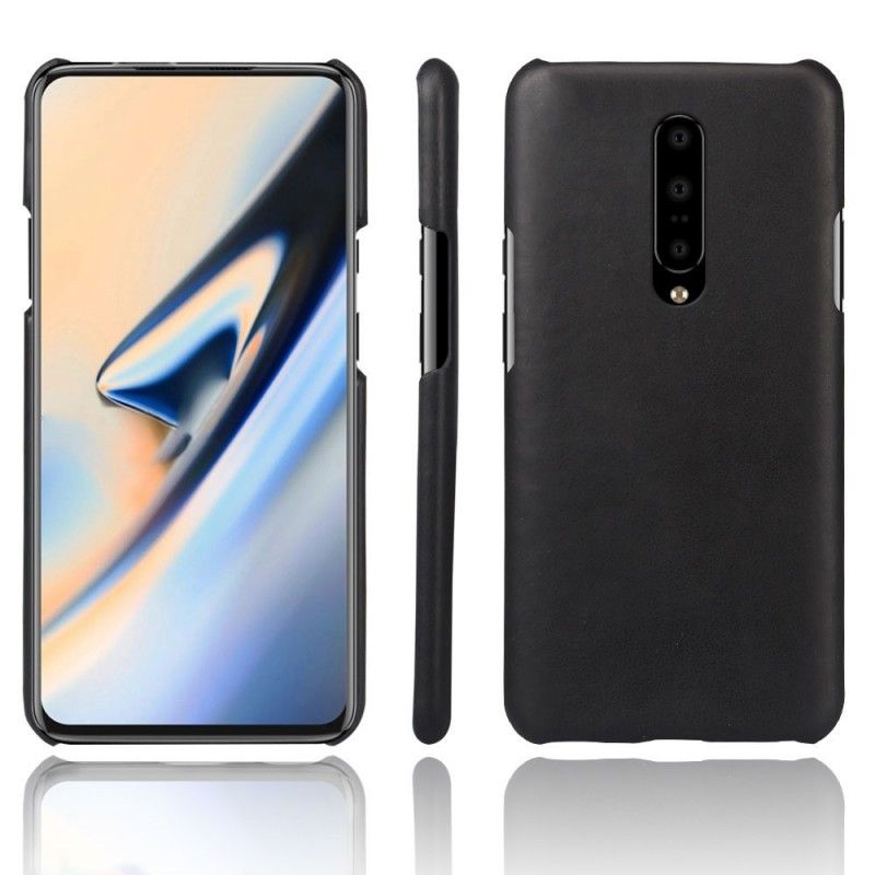 Deksel OnePlus 7 Pro Svart Mobildeksel Ksq Skinneffekt