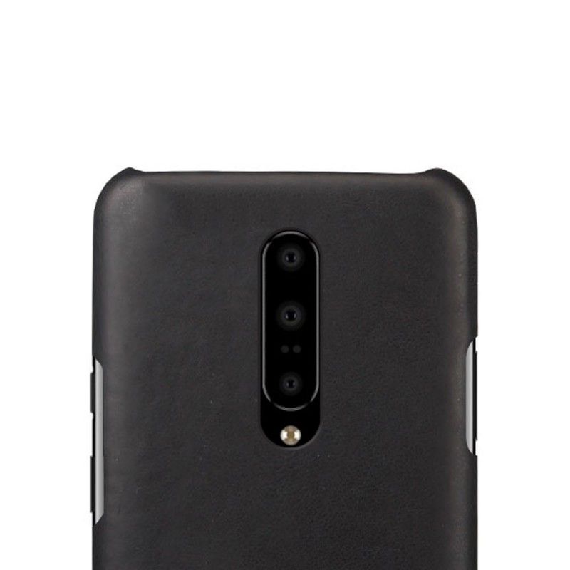 Deksel OnePlus 7 Pro Svart Mobildeksel Ksq Skinneffekt