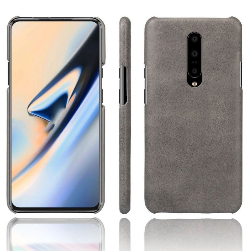 Deksel OnePlus 7 Pro Svart Mobildeksel Ksq Skinneffekt