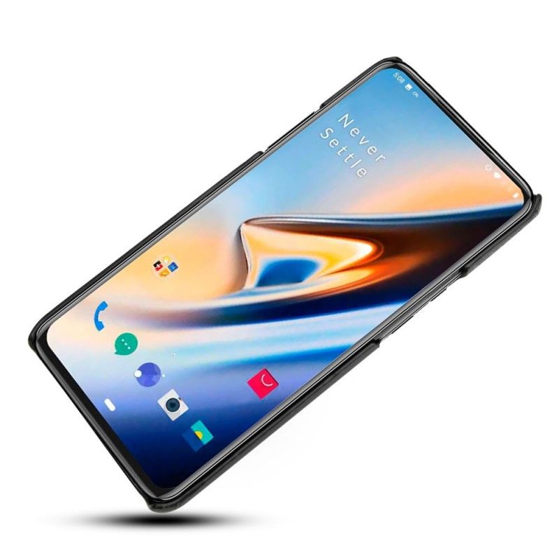 Deksel OnePlus 7 Pro Svart Mobildeksel Stoffspalte