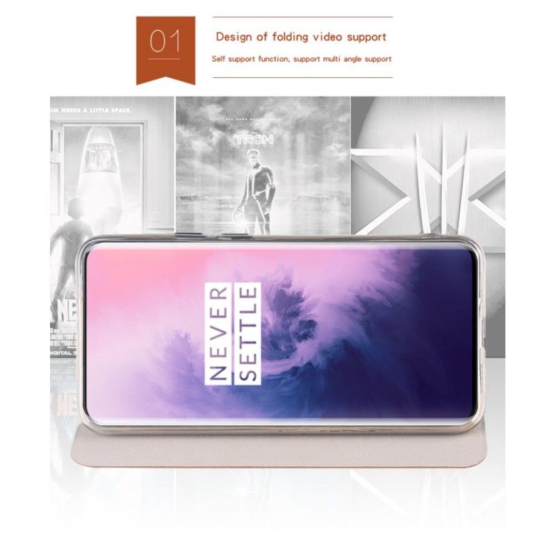 Folio Deksel for OnePlus 7 Pro Svart Mofi