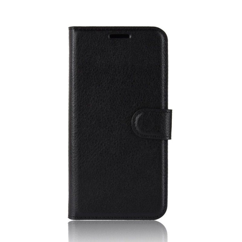 Folio Deksel for OnePlus 7 Pro Svart Retro Litchi