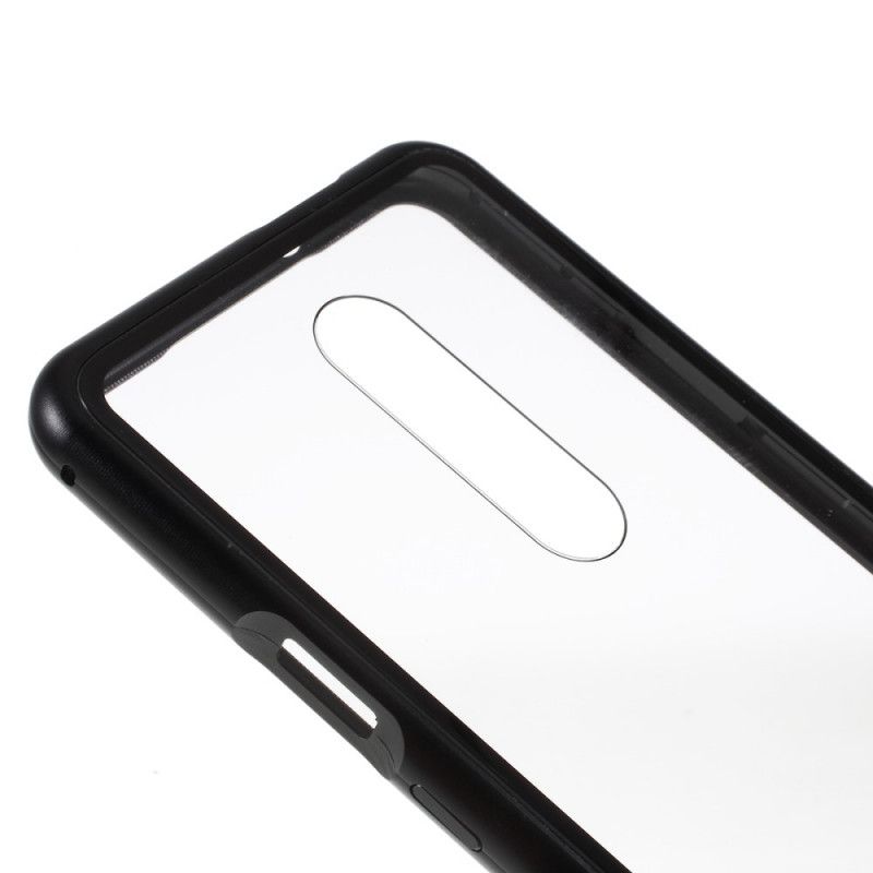 Folio Deksel OnePlus 7 Pro Svart Gjennomsiktig Avtakbar Beskyttelse