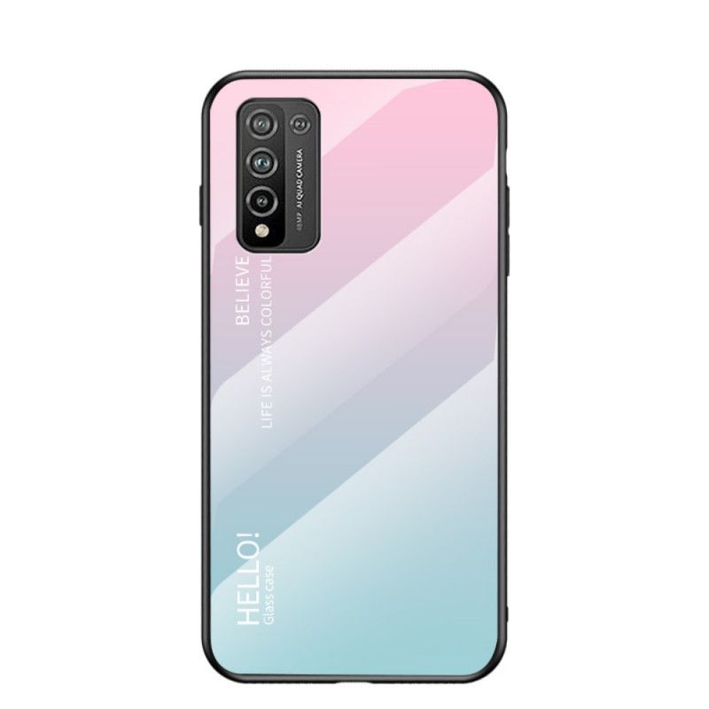 Deksel Honor 10X Lite Svart Hei Herdet Glass Anti-fall