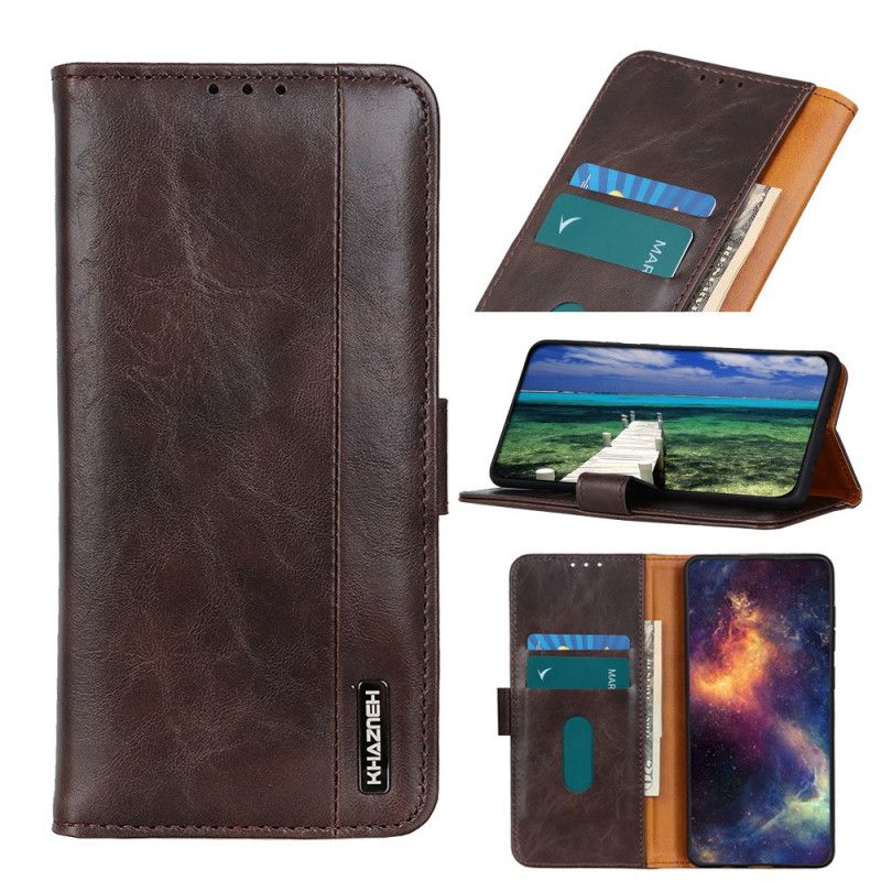 Folio Deksel Moto E20 / E30 / E40 Khazneh Elegance Leather Style Beskyttelse Deksel