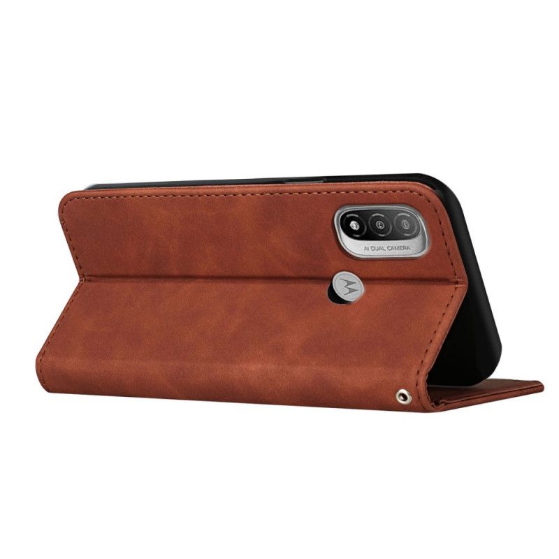 Folio Deksel Til Moto E20 / E30 / E40 Style Leather S-design