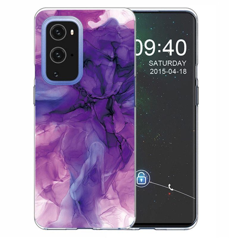 Deksel for OnePlus 9 Pro Grå Farget Marmor