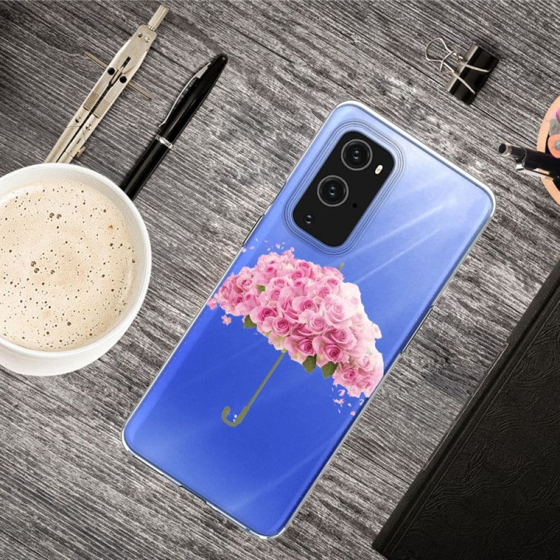 Deksel for OnePlus 9 Pro Paraply I Roser