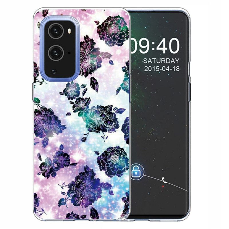 Deksel OnePlus 9 Pro Fargerike Årgangsblomster