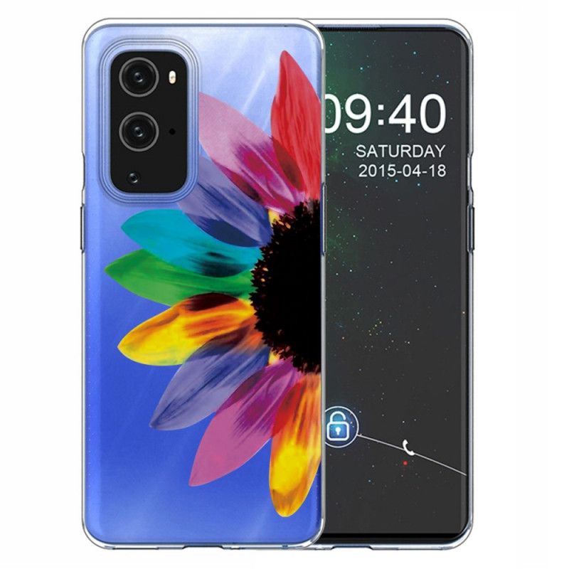 Deksel OnePlus 9 Pro Farget Blomst Anti-fall