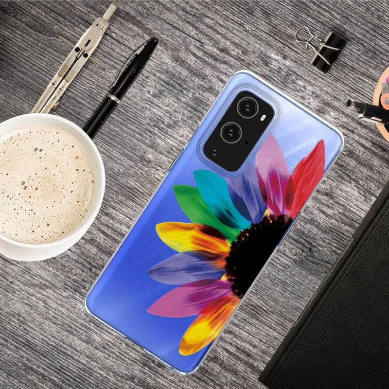 Deksel OnePlus 9 Pro Farget Blomst Anti-fall