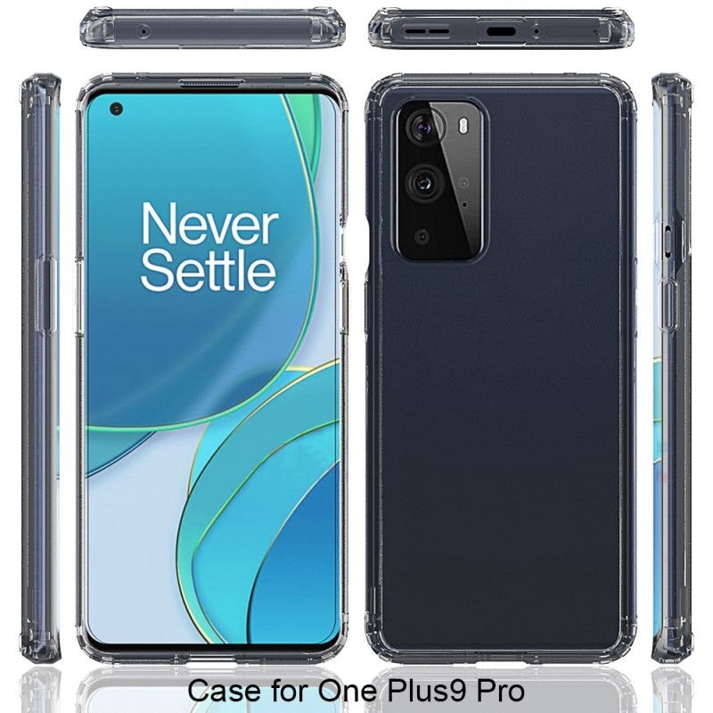 Deksel OnePlus 9 Pro Gjennomsiktig Hybrid Design Beskyttelse