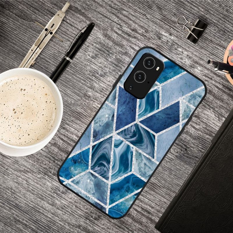 Deksel OnePlus 9 Pro Hvit Glitter I Marmor