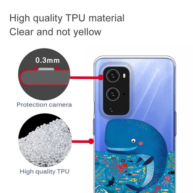 Deksel OnePlus 9 Pro Marine Verden Anti-fall