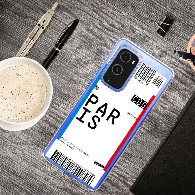 Deksel OnePlus 9 Pro Mobildeksel Boarding Pass To Paris