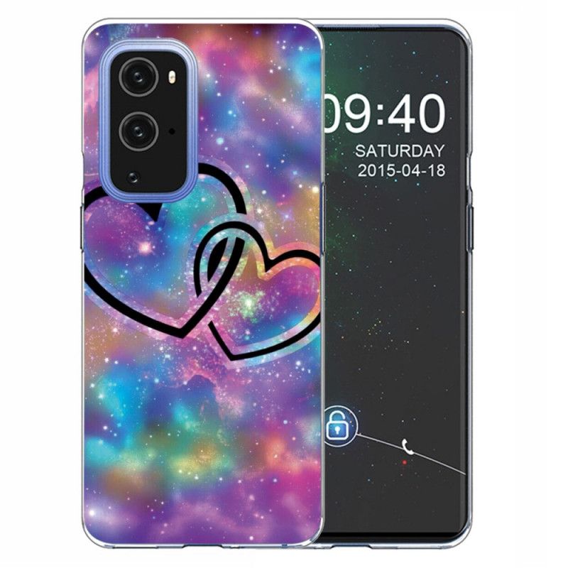 Deksel OnePlus 9 Pro Mobildeksel Lenket Hjerte