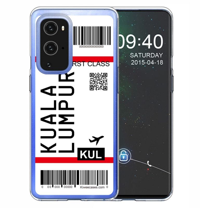 Deksel OnePlus 9 Pro Ombordstigningskort Til Kuala Lumpur Anti-fall