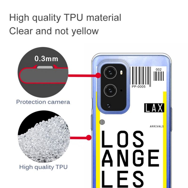 Deksel OnePlus 9 Pro Ombordstigningskort Til Los Angeles Anti-fall