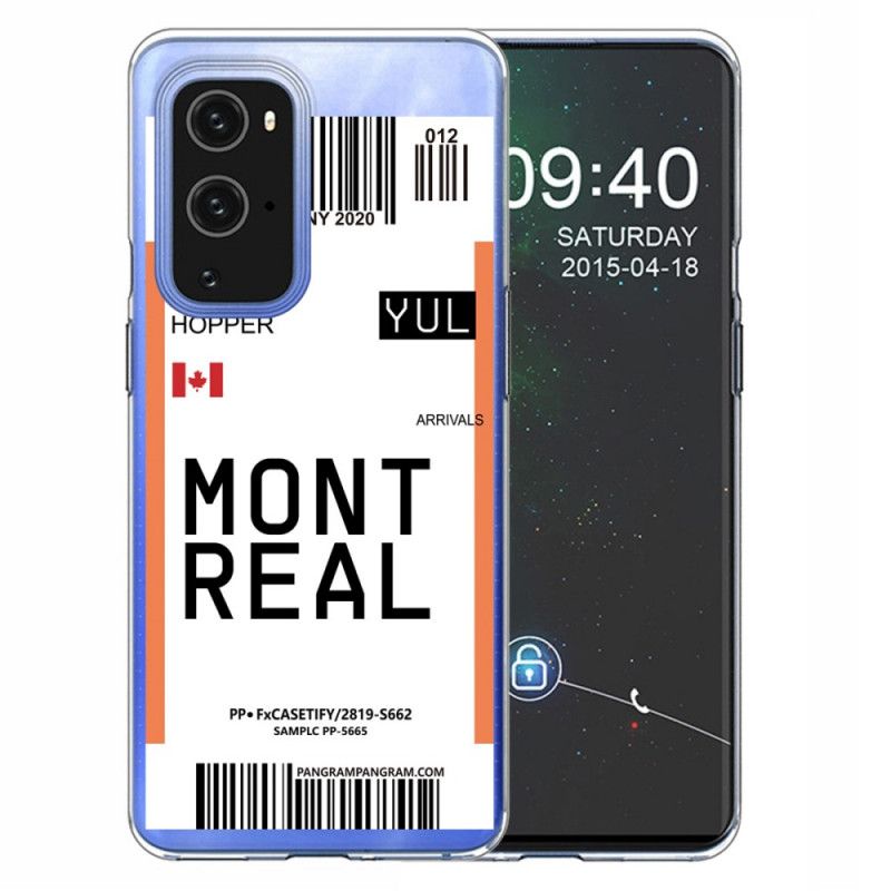 Deksel OnePlus 9 Pro Ombordstigningskort Til Montreal