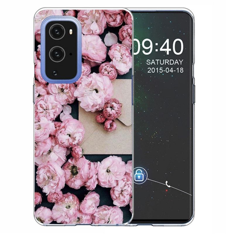 Deksel OnePlus 9 Pro Rød Intense Blomster Beskyttelse